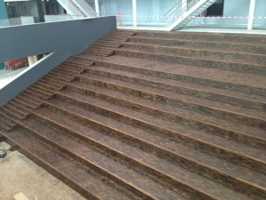 DMB Parket trap bekleed met kerngerookt eiken hoogkant